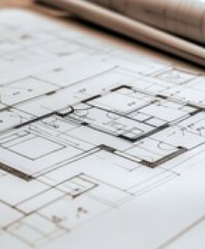 Plan détaillé d'un projet architectural avec annotations techniques